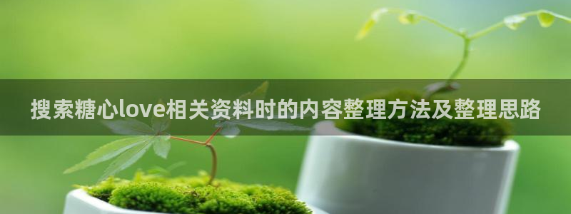 91糖心视频在线观看:搜索糖心love相关资料时的内容整理方法及整理思路