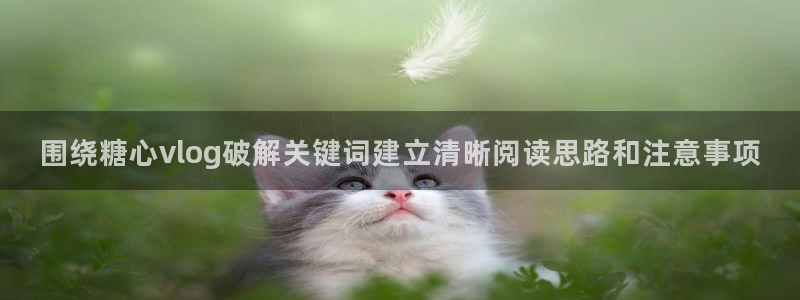糖心在线观看免费：围绕糖心vlog破解关键词建立清晰阅读思路和注意事项